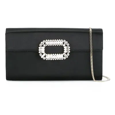 ROGER VIVIER - Sexy Choc Satin Clutch