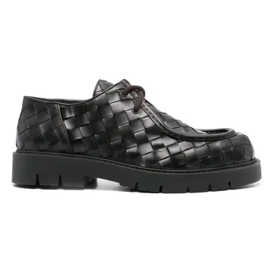 BOTTEGA VENETA - Haddock Lace Up Deep Calf Weave