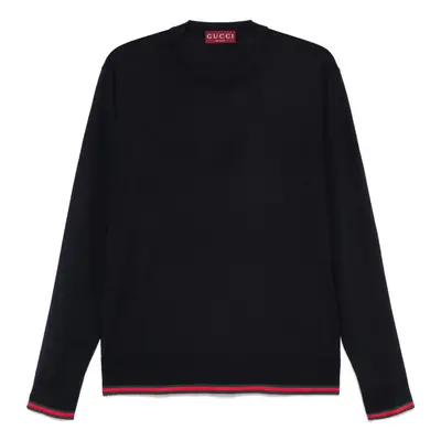 GUCCI - Web Detail Wool Sweater