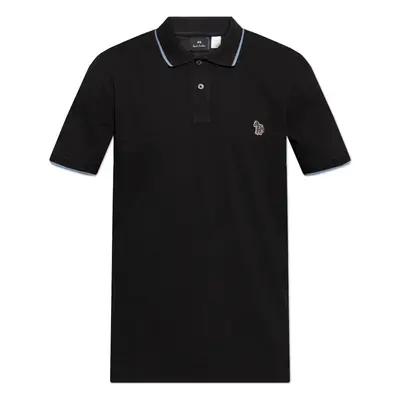 PS PAUL SMITH - Zebra Badge Cotton Polo Shirt