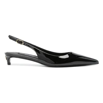 DOLCE & GABBANA - Patent Leather Slingback Pumps