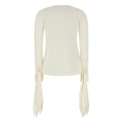 GIVENCHY - Silk V-necked Blouse