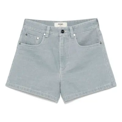 FENDI - Denin Cotton Shorts