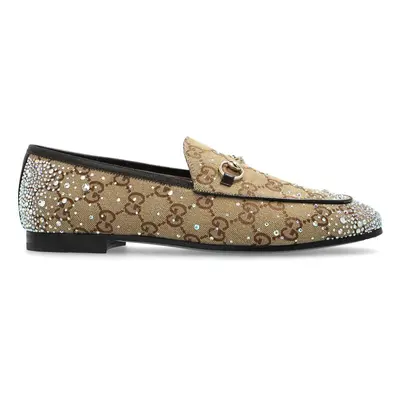 GUCCI - Jordaan Crystal Embellished Loafers