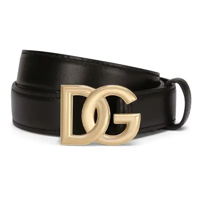 DOLCE & GABBANA - Dg Logo Leather Belt