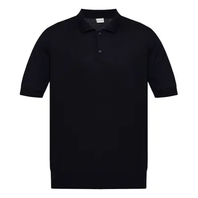 MONCLER - Logo Linen And Silk Polo Shirt