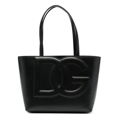 DOLCE & GABBANA - Dg Logo Small Leather Tote Bag