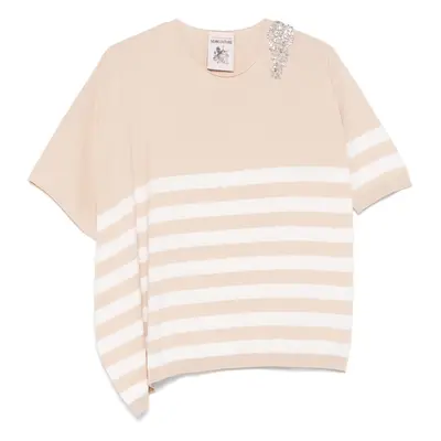 SEMICOUTURE - Antoine Striped Cotton Sweater