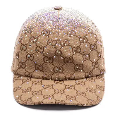 GUCCI - Crystal Embellished Gg Cap