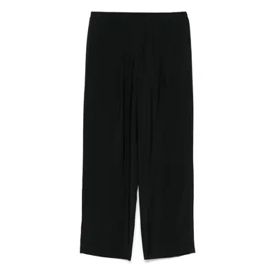 ALYSI - Cotton Blend Wide-leg Trousers