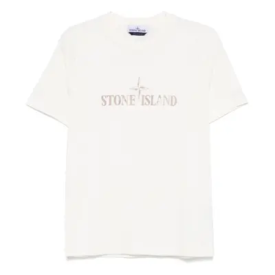 STONE ISLAND - Logo Cotton T-shirt