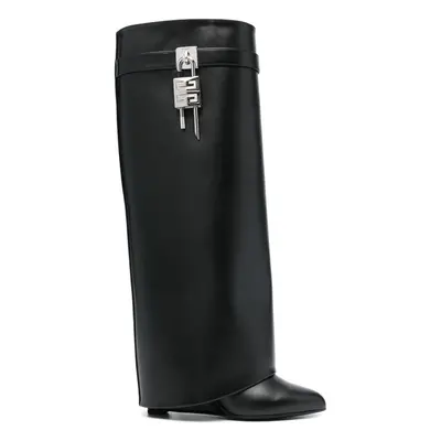 GIVENCHY - Shark Lock Leather Boots