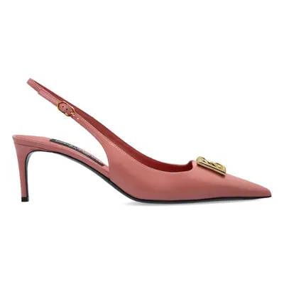 DOLCE & GABBANA - Dg Logo Leather Pumps