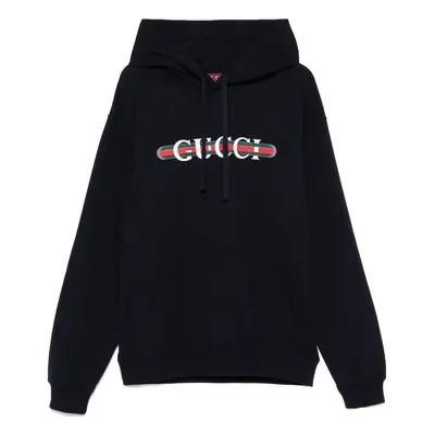 GUCCI - Logo Cotton Hoodie