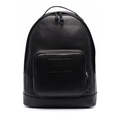 EMPORIO ARMANI - Logo Leather Backpack