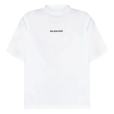 BALENCIAGA - Balenciaga Back Cropped T-shirt