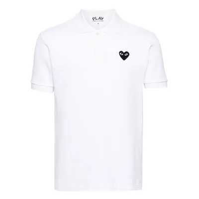 COMME DES GARCONS PLAY - Black Heart Cotton Polo Shirt