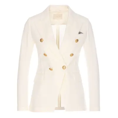 CIRCOLO - Cotton Double-breasted Jacket